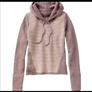 Athleta Noe Merino Wool Striped Hoodie
